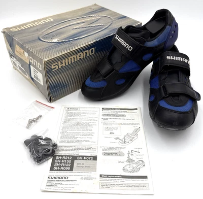 Zapatos de ciclismo SHIMANO SH-R096B para hombre 9,0 EE. UU. 43 UE azul negro con caja Foto 1 de 4