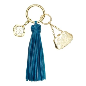 Patricia Nash Leather Tassel Key Fob Aegean Blue New with Tag - Picture 1 of 1
