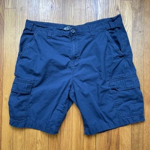 Eddie Bauer Cargo Shorts Herren 38 Baumwolle Ripstop Camp Wandern Arbeit Outdoor blau - Bild 1 von 11