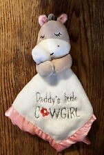 Daddy's Little Cowgirl Security Blanket Lovey plush Baby Starters horse pony toy