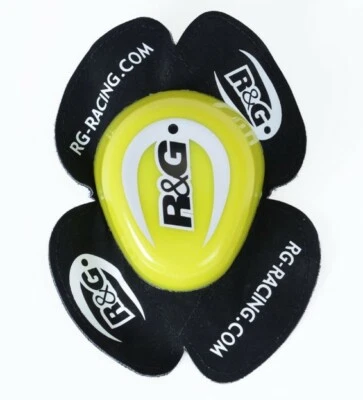 R&G Aero Jaune Paire De Glisseurs De Genoux De Moto Pour La Course Sur Route - Photo 1/4