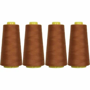 4 BIG CONES TOAST SERGER SEWING THREAD 2750 YD TEX 27 40S/2-THREADART - Picture 1 of 8