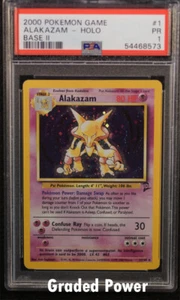 Base Set 2 Alakazam PSA 1 HOLO (8573) 1/130 Pokemon - Picture 1 of 1