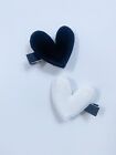 Valentines Day Heart Hair Clip Accessories Velvet  Bow Set Of 2 Toddler Girl