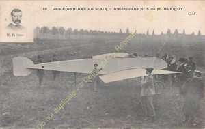 CPA AVIATION pilote LOUIS BLéRIOT avion AEROPLANE BLERIOT IV Edit C.M - Picture 1 of 2
