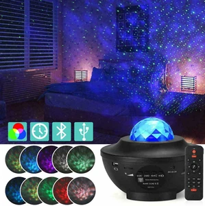 CASSA BLUETOOTH CON PROIETTORE LUCE LAMPADA CIELO STELLATO PARTY FESTE NATALE - Foto 1 di 16