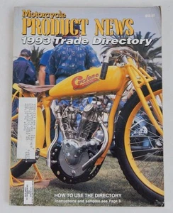 RARE Motorcycle Product News Magazine 1993 Trade Directory Magazine CYCLONE - Picture 1 of 10