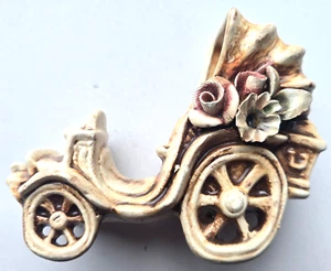 Car Antique Porcelain / Ceramic Capodimonte Floral Design Giuseppe Armani ITALY - Picture 1 of 10