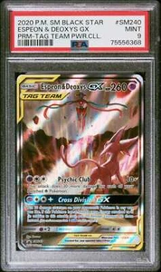Espeon & Deoxys GX Jumbo Card - PSA 9 Graded - Pokémon TCG Black Star Promo - Picture 1 of 4