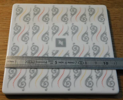 dessous de tasse CAFE NESPRESSO carré en PORCELAINE 2041 buenos aeres COASTER - Photo 1/4