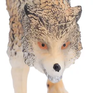 Lifelike Wolf Model Children Simulated Wolf Animal Toy Figurine Home Office - Picture 1 of 12