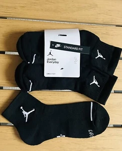 Nike Jordan Jumpman Black Cushioned Cotton Socks Small Gift Present Kids Junior - Picture 1 of 5