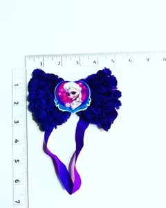 Handmade Hair Bows - Disney - Frozen - Elastic Headband #2 Elsa - Picture 1 of 1