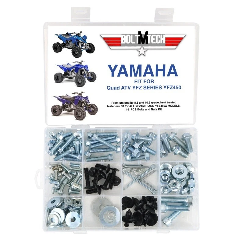 雅马哈 YFZ450 YFZ 450 全地形车螺栓套件塑料车身电机发动机框架等 161 PC — 第 1/4 张图片
