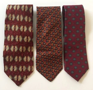 Neckties Robert Talbots Studios, Claudio Gatti, Giacomo Italia Silk Red - Picture 1 of 7