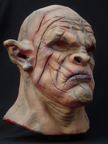 Orc Realistic  Azog Latex Mask Handmade  Painted as alternative Version..fan art Cover