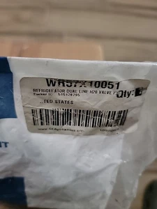 WR57X10051 GE Refrigerator DUAL LINE Inlet Water Valve - Picture 1 of 3