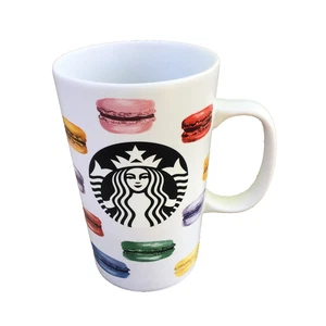 Starbucks Coffee Cup 2015 Dot Collection French MACARONS Rainbow Mug 16oz - Picture 1 of 6