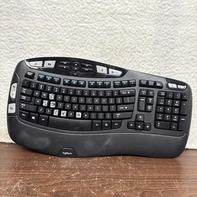 Logitech K350 Comfort Wave Wireless Keyboard - Needs Dongle, Keyboard Only - Image 1 of 4