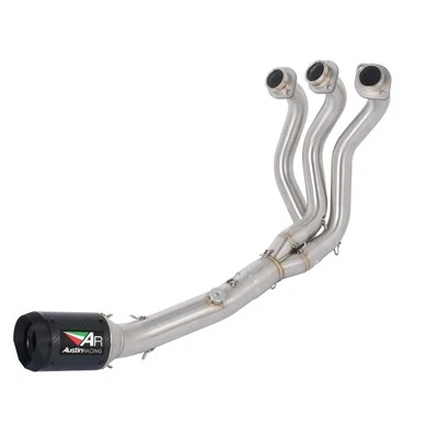 For Yamaha Tracer 900 MT-09 Full System Exhaust Muffler Tips Carbon Header Pipe - Image 1 of 4