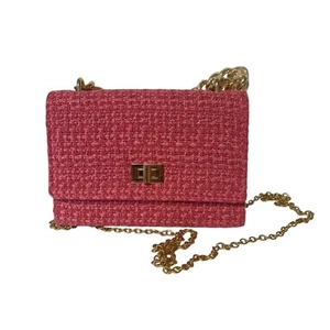Shiraleah Chicago The Billie Mini Bag Hit Pink And Gold Chain Top & Crossbody - Bild 1 von 8