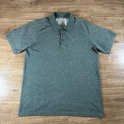 Lululemon Metal Vent 2.0 Golf Polo Shirt Mens Large Green Performance Stretch - Изображение 1 из 4