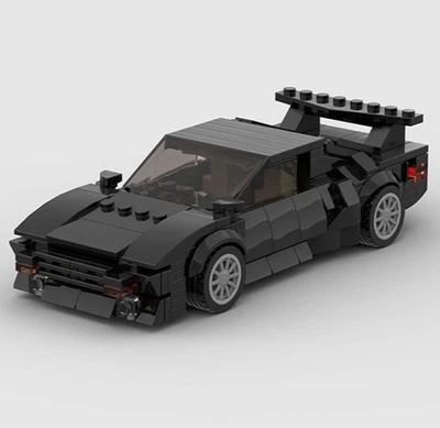Custom MOC Lego De Tomaso Pantera Classic Supercar 268 Piece Building Brick Car - Image 1 of 4