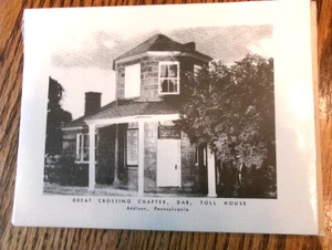 Great Crossing Chapter DAR Toll House Addison Pennsylvania Set of 6 Note Cards - Picture 1 of 3