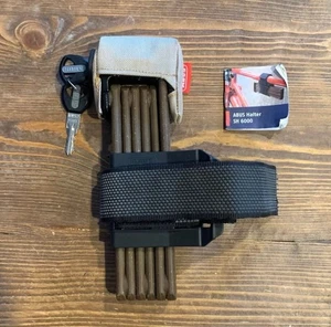 ABUS 6000 SH Lucchetto Bici Pieghevole 3ft Chiave con 2 Chiavi - Foto 1 di 4