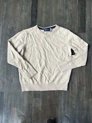 Свитер THE CHILDRENS PLACE для мальчиков желтовато-коричневый с V-образным вырезом с длинным рукавом  - Изображение 1 из 4