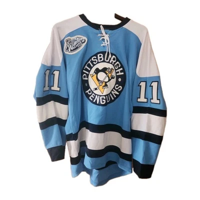 Camiseta deportiva Pgh Penguins Jordan Staal #11 2008 clásica de invierno azul/blanco talla 50 Foto 1 de 4