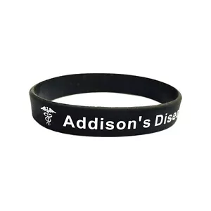 Pulsera de Alerta Médica Enfermedad de Addison Banda de Identificación Pulsera de Silicona para Adultos Reino Unido - Imagen 1 de 15