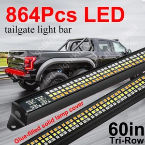 Tira de luces LED puerta trasera 60" freno inverso señal de giro camioneta 12V - Imagen 1 de 17