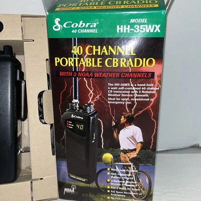 Radio portátil de 2 vías Cobra HH-35WX - negra Foto 1 de 4