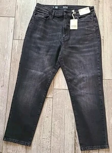 Pantalones de mezclilla de tiro alto A.N.A a new approach para mujer negros con sombra talla 14 nuevos con etiquetas - Imagen 1 de 4