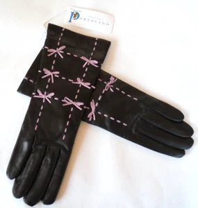 NEU / NOS - Vintage Portolano Damen Lederhandschuhe - Bild 1 von 8