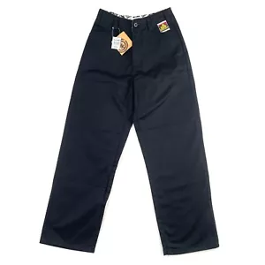 Element Boys Burleys Straight Baggy Jeans Relaxed Fit Twill Black Size 24 New - Picture 1 of 12