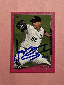 Jose Quintana 2014 Topps Mini Pink IP Auto Autograph /25 3/25 #2 - Picture 1 of 2