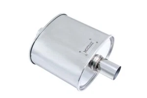 MEGAN RACING UNIVERSAL MUFFLER 2.5" INLET WITHOUT TIP STAINLESS EXHAUST - Picture 1 of 1