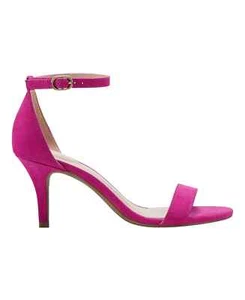 BANDOLINO Madia Women's Open Toe MAGENTA FAUX-SUEDE Dress Sandals Sz 7.5 NEW - Picture 1 of 5