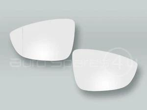 Heated Door Mirror Glass and Backing Plate PAIR fits 2009-2017 VW CC Eos - Picture 1 of 2