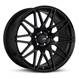 17x8 +45 Enkei TMS 5x114.3 Gloss Black Wheels (Set of 4) - Picture 1 of 2
