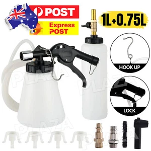 Air Brake Bleeder Clutch Vacuum Bleeding Extractor Fluid Fill Adapter Kit Set NE - Picture 1 of 10