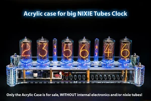 Estuche de acrílico para reloj de tubos Nixie 6 IN-18/Z5660M en placas NCM109 - Imagen 1 de 9