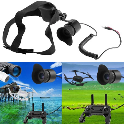 V760A-3 Pantalla Montada en Cabeza Portátil 0.39" OLED 12X Ocular Ajuste Dioptrías U7 Foto 1 de 4