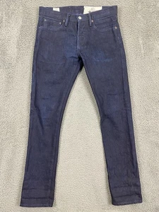 Jeans Rogue Territory Sk indaco grezzo denim giapponese scamosciato taglia 32x30 - Foto 1 di 9