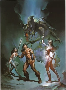Boris Vallejo Kunstdruck - THE VICTORIOUS Fireside 1985 CONAN - Bild 1 von 1