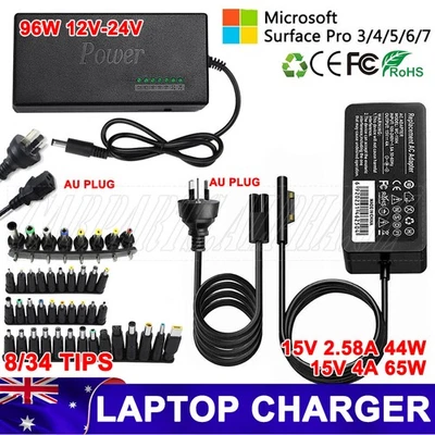 DC 12-24V Universal Adjustable Power Supply Charger Adapter For Notebook Laptop - image 1 of 4