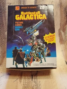 1978 BATTLESTAR GALACTICA EMPTY WAX CARD PACK BOX Topps w/Orig. Wrappers - Picture 1 of 13