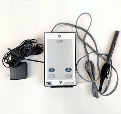 Campana extractora para monitor de flujo de aire TEL AFA 500 con sonda y adaptador de corriente prueba de alimentación Foto 1 de 4